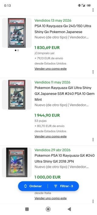 Carta Pokémon Rayquaza GX 240 Japonés Shiny
