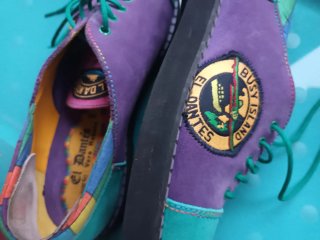Zapatos El Dantes Ante Multicolor Diseño Exclusivo