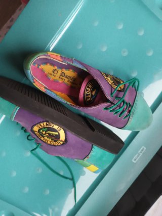Zapatos El Dantes Ante Multicolor Diseño Exclusivo