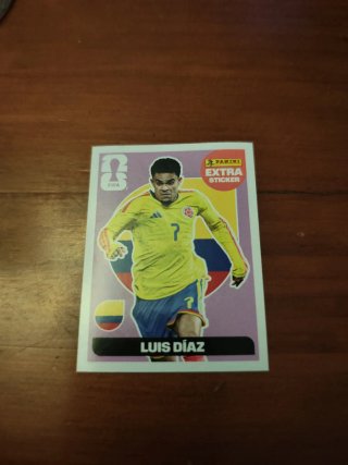 Cromo Luis Díaz Extra Sticker Morado