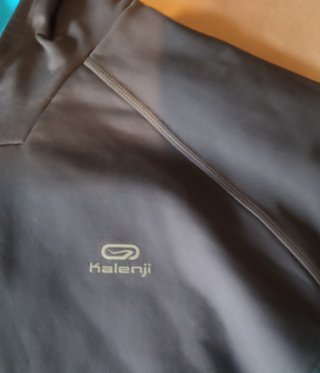 Camiseta Kalenji Invierno Running Azul/Gris