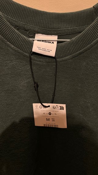 Maglione Bershka Verde Oversize