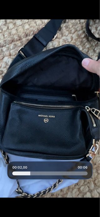 Bolso Michael Kors Mini Negro Cadena 2023