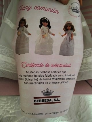 Muñeca de Comunión Berbesa