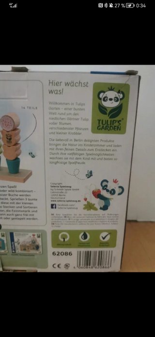 Juego de ensartar Selecta Blumen