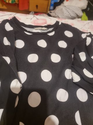 Vestito Zara a pois bianco e nero