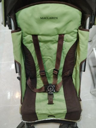 Silla de paseo Maclaren verde y marrón