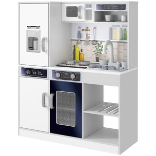 Set Cucina Giocattolo in Legno con Fornello con Lu