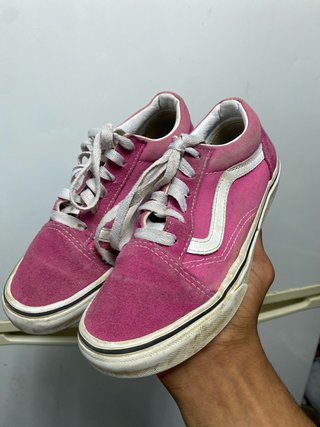 Zapatos Vans Rosa y Blanco