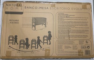Banco-Mesa Escritorio Evolutivo Montessori