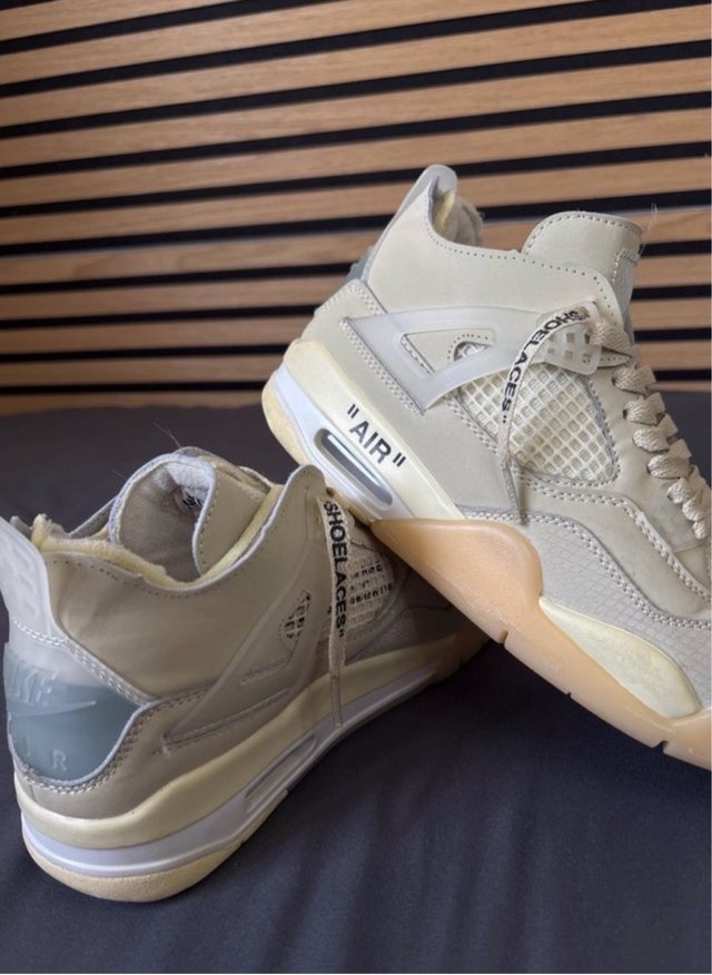 Nike Air Jordan 4 x Off-White Beige/Gris