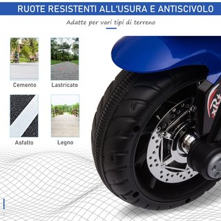 Moto Elettrica per Bambini 3-5 Anni 6V (max 25kg),