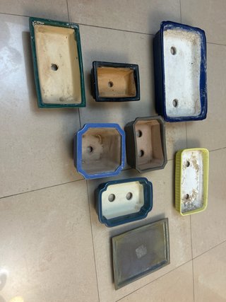 Lote Maceteros Bonsái Cerámica