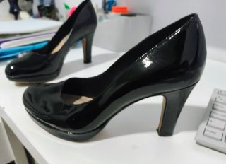 Zapatos de tacón negros Clarks