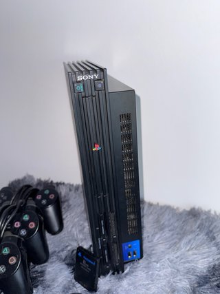 Consola PS2 (PlayStation 2) Negra + 3 mandos