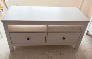 Mobile soggiorno bianco con cassetti