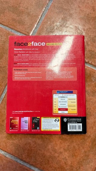 Pack 3 Libros Inglés Cambridge face2face A1-A2
