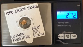 Pieza Oro Grecia Período Helenístico + Regalo