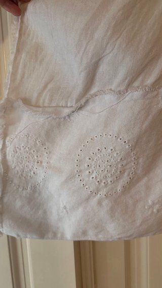 Chaleco Lino Boho Blanco Talla Única
