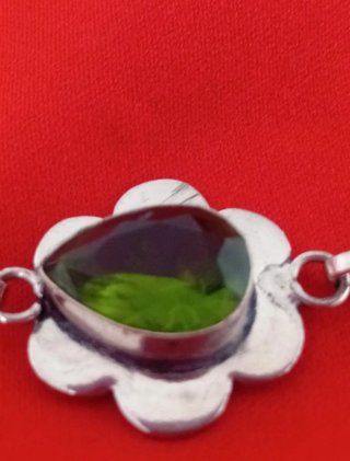 Pulsera de plata con piedras