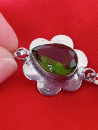 Pulsera de plata con piedras