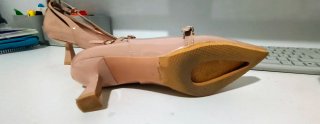 Zapatos rosa palo de tacón mujer talla 36