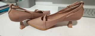 Zapatos rosa palo de tacón mujer talla 36