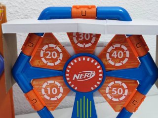 Nerf objetivo digital giratorio juguete