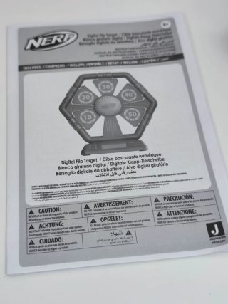 Nerf objetivo digital giratorio juguete