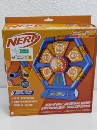 Nerf objetivo digital giratorio juguete