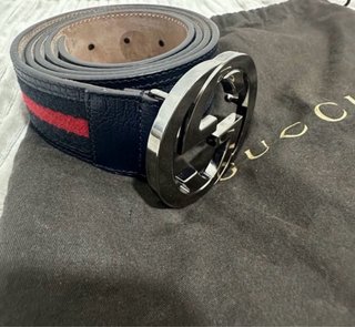 Mocasines Gucci Azul Marino con Hebilla