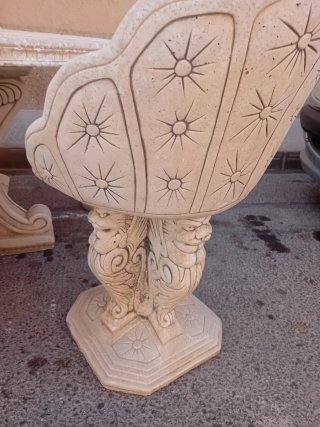 Conjunto mesa y 5 sillas de piedra