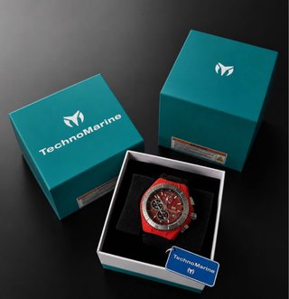 Reloj TechnoMarine Cruise Rojo y Plateado