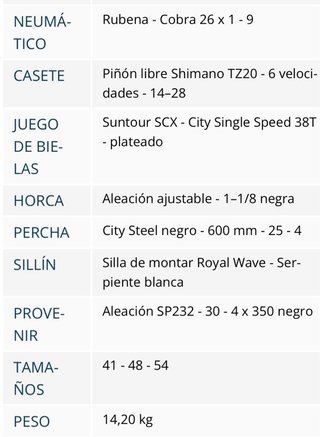 Bicicleta Urbana Lapierre Mujer Talla S.