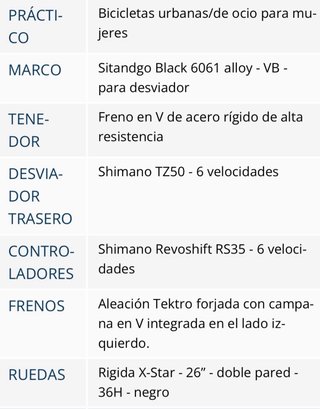Bicicleta Urbana Lapierre Mujer Talla S.