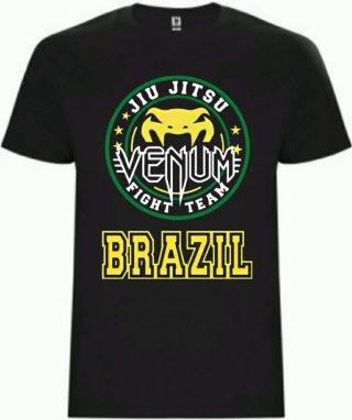 Camiseta Jiu Jitsu Venum Fight Team Brazil