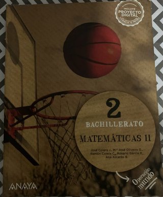 Matemáticas II. 2o de Bachillerato