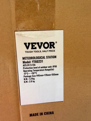 Estación Meteorológica VEVOR 7 en 1 Inalámbrica