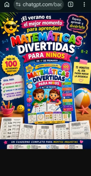 Libro para niños de 1 y 2 de primaria.