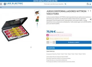 Set 8 destornilladores Witte Torx made in Germany