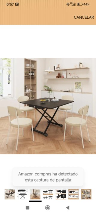 Mesa Centro Extensible y Altura Ajustable