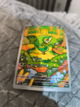 Carta Pokémon Snivy Placaje Látigo Cepa