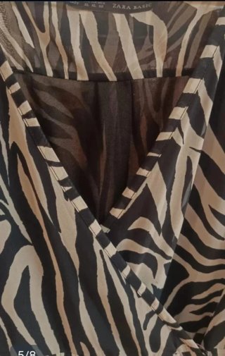 Vestito Zara con stampa zebra taglia XL