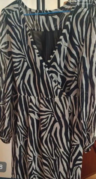 Vestito Zara con stampa zebra taglia XL