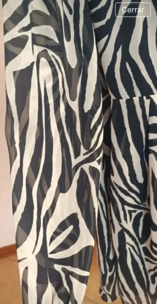 Vestito Zara con stampa zebra taglia XL