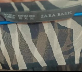 Vestito Zara con stampa zebra taglia XL