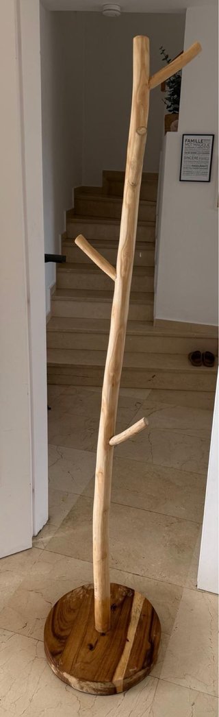 Perchero de madera diseño árbol