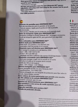 NUEVO. Custodia DSi/DS Lite e accessori Bigben