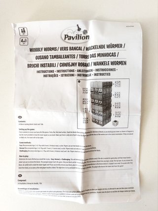 Juego de mesa Wobbly Worms Pavilion