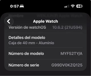 Apple Watch SE LTE A2355 Plata KZQ125